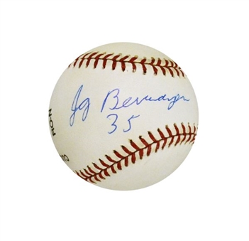 Jay Berwanger Signed Baseball (1st Heisman Trophy Winner)